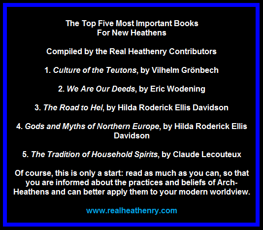 Top 5 books for new heathens